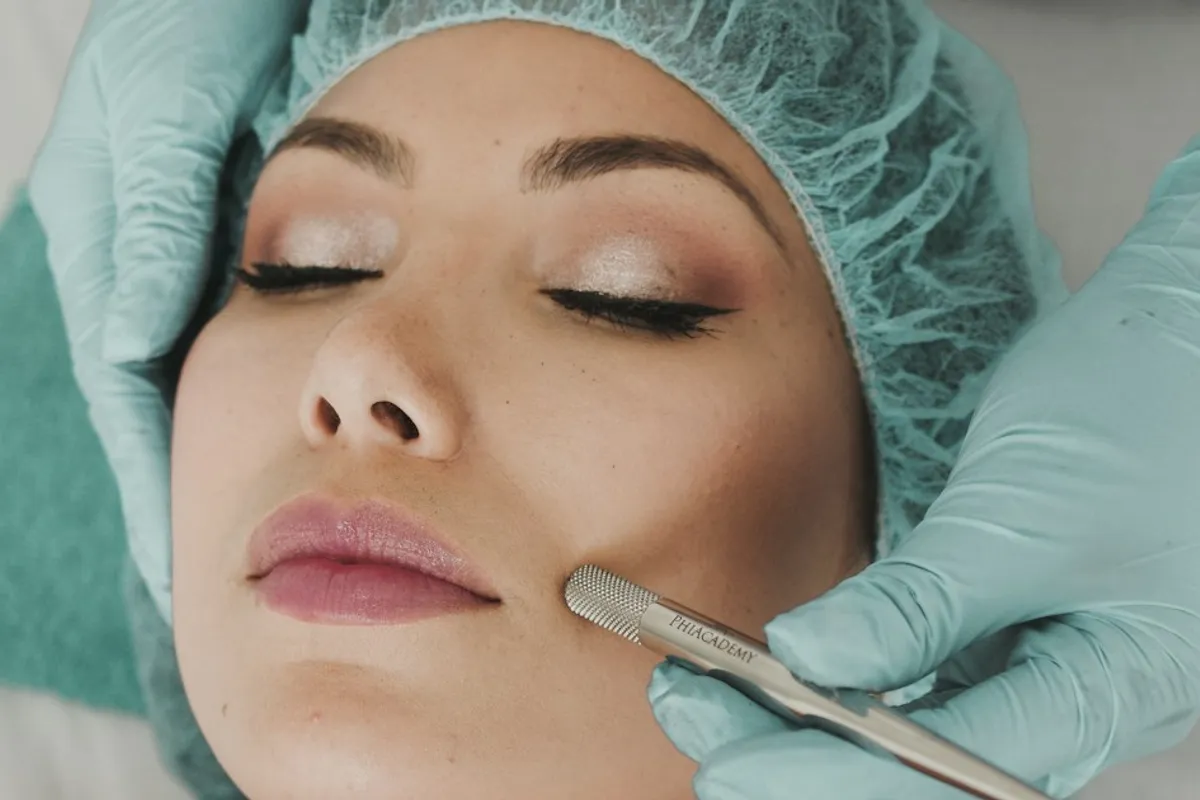 Facial skin care, illustrative photograph